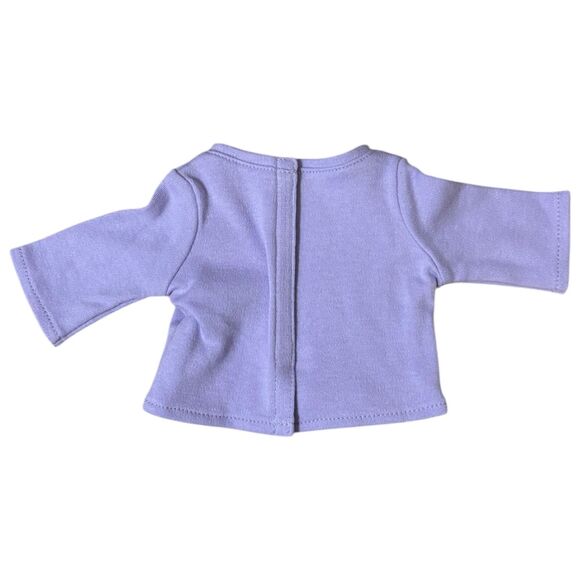 American Girl Doll Set of 2 Long Sleeve Tops - Purple and Pink - Picture 4 of 6